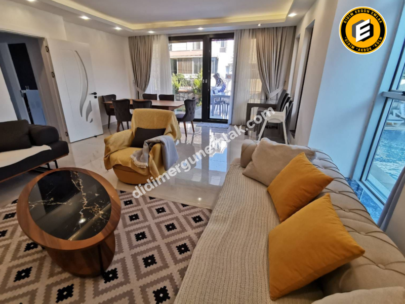 Didim Mavişehir Sagturda 5+1 Müstakil Havuzlu Satılık Villa (EK:1004)