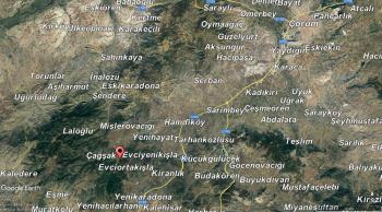 GÜVENAY - ÇORUM EVCİORTAKIŞLA KÖYÜNDE 1,890 M² TARLA