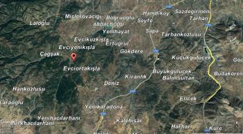 GÜVENAY - ÇORUM EVCİORTAKIŞLA KÖYÜNDE 1,890 M² TARLA