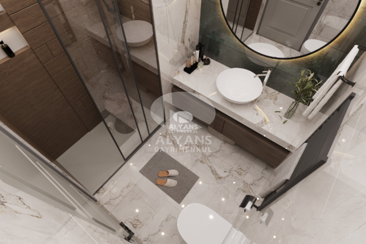 ALYANS'TAN DENİZE 70 MT MESAFEDE FULL SOSYAL ALANLI GENİŞ 1+1