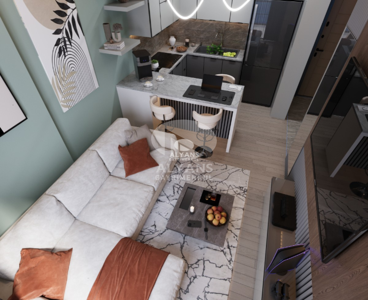 ALYANS'TAN DENİZE 70 MT MESAFEDE FULL SOSYAL ALANLI GENİŞ 1+1