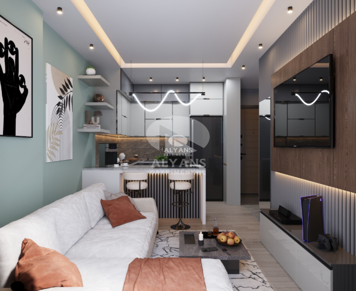 ALYANS'TAN DENİZE 70 MT MESAFEDE FULL SOSYAL ALANLI GENİŞ 1+1