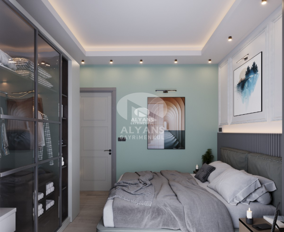 ALYANS'TAN DENİZE 70 MT MESAFEDE FULL SOSYAL ALANLI GENİŞ 1+1