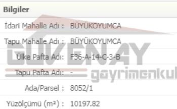 SAMSUN ATAKUM BÜYÜKOYUMCA'DA 10,197 M² SATILIK ARSA