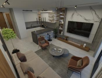 KKTC Girne Esentepe'nin En Lüks Projesinde Site İçerisinde Denize Sıfır Satılık 1+1 Fırsat Penthouse