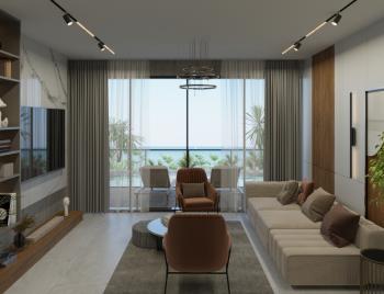 KKTC Girne Esentepe'nin En Lüks Projesinde Site İçerisinde Denize Sıfır Satılık 1+1 Fırsat Penthouse