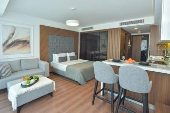 KKTC İskele'nin En İyi Projesi Grand Sapphire'de C Blokta Deniz Manzaralı Satılık 1+0 Fırsat Daire