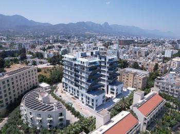 Girne Merkez'de Denize Yürüme Mesafesinde 2+1 Sıfır Geniş Residence