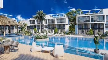 KKTC Girne Esentepe'de Denize Yakın Site İçerisinde Ödeme Planlı Satılık 1+1 Penthouse Daireler