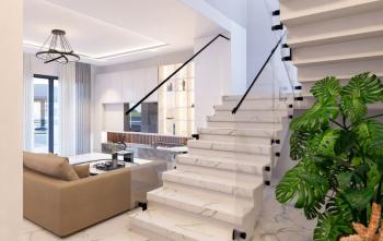KKTC İskele Long Beach'te Merit Royal Garden'a 750 Metre Site İçerisinde Satılık 3+1 Lüks Özel Havuzlu İkiz Villalar