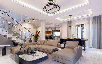 KKTC İskele Long Beach'te Merit Royal Garden'a 750 Metre Site İçerisinde Satılık 3+1 Lüks Özel Havuzlu İkiz Villalar