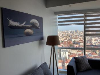 CEVİZLİ DAP YAPI ADAMKULE’DE ADALAR MANZARALI KİRALIK EŞYALI 1+0