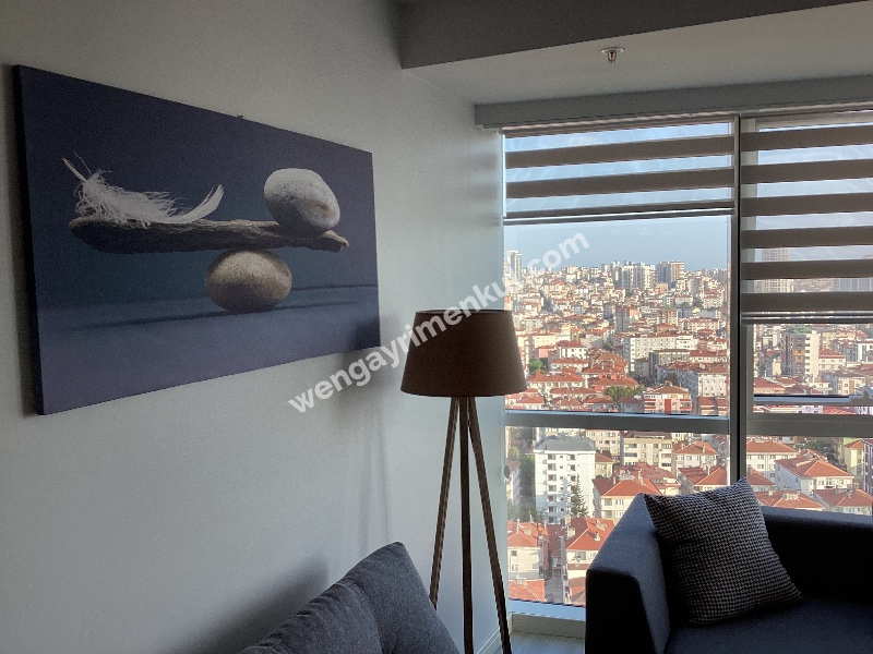 CEVİZLİ DAP YAPI ADAMKULE’DE ADALAR MANZARALI KİRALIK EŞYALI 1+0