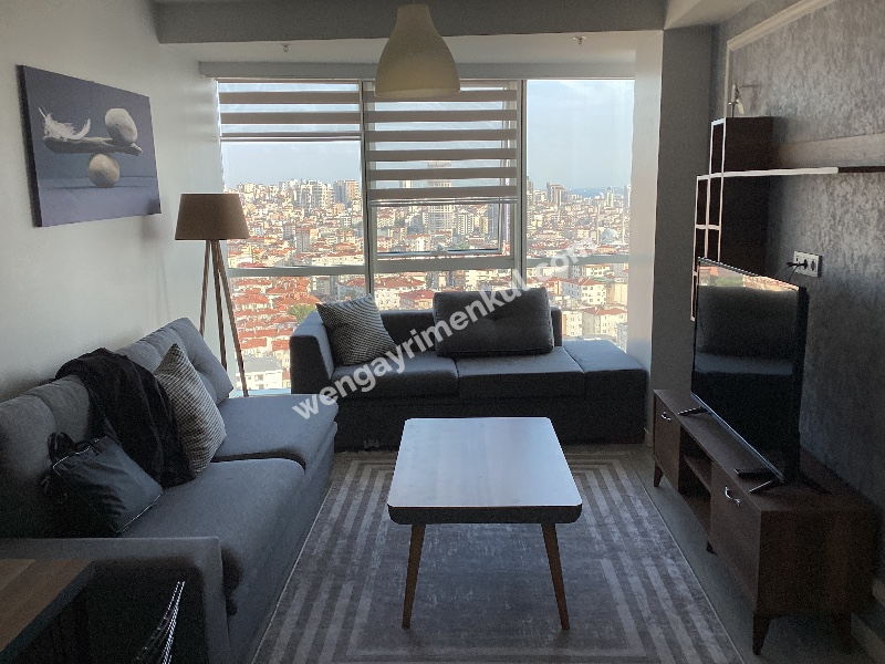 CEVİZLİ DAP YAPI ADAMKULE’DE ADALAR MANZARALI KİRALIK EŞYALI 1+0