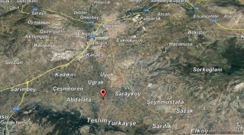 GÜVENAY - ÇORUM OVASARAY - GÜVEÇLİ ARASI 1,600 M² SATILIK TARLA 