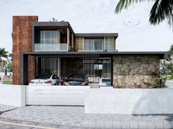 Girne Bellapaise de Satılık Havuzlu Ebeveyn Banolu 3+1 Villalar