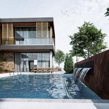 Girne Bellapaise de Satılık Havuzlu Ebeveyn Banolu 3+1 Villalar