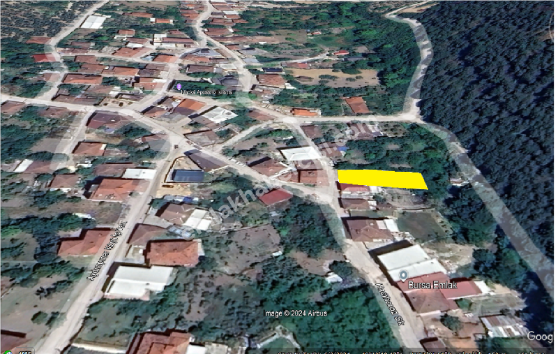 EMLAK HABERCİSİ' NDEN MUDANYA AYDINPINAR'DA KÖYİÇİ 472m2 AHŞAP EV ve BAHÇELİ KAYITLI İMARLI ARSA