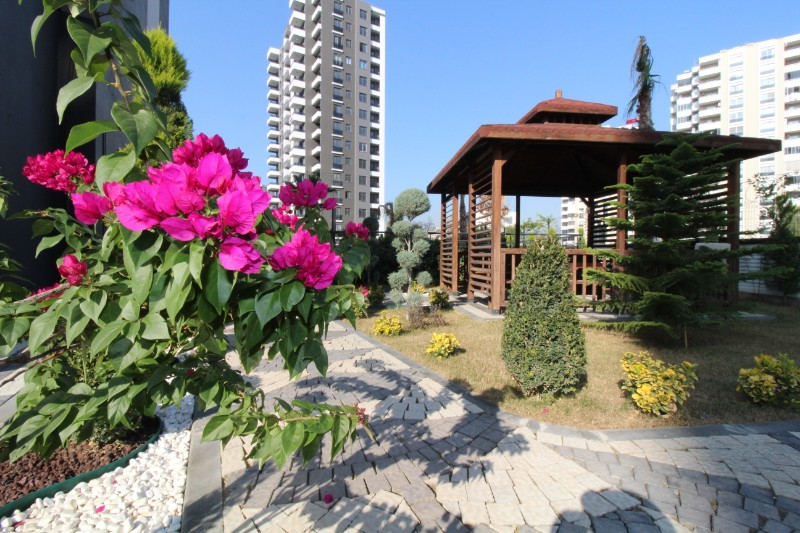 ASLAN'DAN TECE'DE, DENİZ MANZARALI, HAVUZLU SİTE İÇİ, KİRALIK 1+1