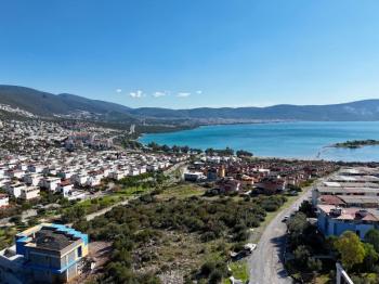 didim akbükte satılık emsalsiz  deniz manzarlı  köşe arsa