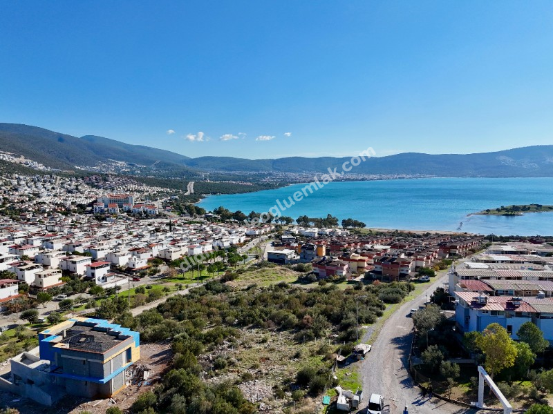 didim akbükte satılık emsalsiz  deniz manzarlı  köşe arsa