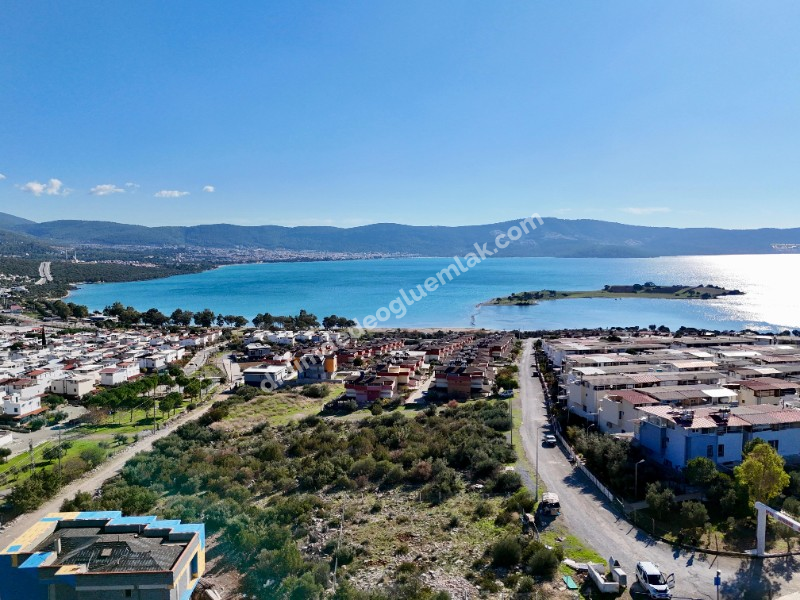 didim akbükte satılık emsalsiz  deniz manzarlı  köşe arsa