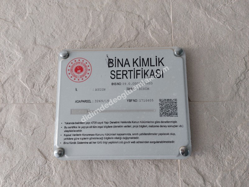 DİDİM USLU SİTESİNDE SATILIK 1+1 DAİRELER