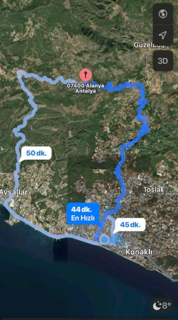 ALANYA ORHANKÖY'DE SAHİBİNDEN ACİL SATILIK 2994 M2 TARLA!!!