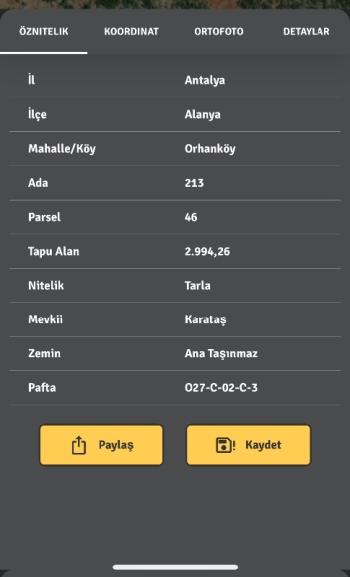 ALANYA ORHANKÖY'DE SAHİBİNDEN ACİL SATILIK 2994 M2 TARLA!!!