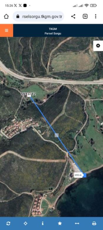 İZMİR SEFERİHİSARDA DENİZE 700 M MESAFEDE 617 M2 ARSA