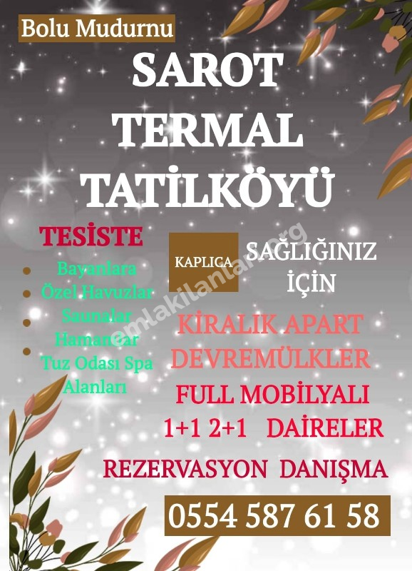 SAROT TERMAL VADİ DEVREMÜLK KİRALİK FİYATLARI 