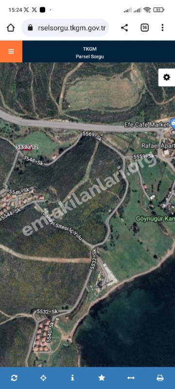 İZMİR SEFERİHİSARDA DENİZE 700 M MESAFEDE 617 M2 ARSA