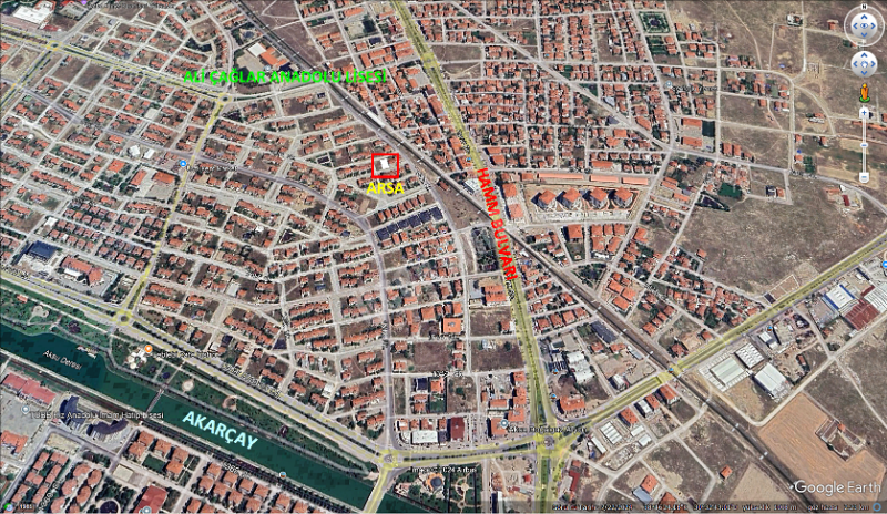 AFYON ÜÇOK EMLAKTAN OSMANGAZİ MAH SATILIK 350M² ARSA