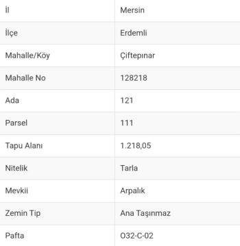 ASLAN'DAN ELVANLI'DA EV YAPIMINA UYGUN TEK TAPULU 1.218 M2 BAHÇE