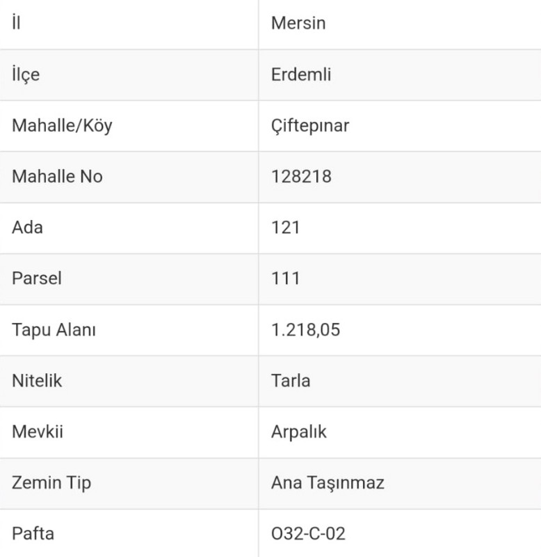 ASLAN'DAN ELVANLI'DA EV YAPIMINA UYGUN TEK TAPULU 1.218 M2 BAHÇE
