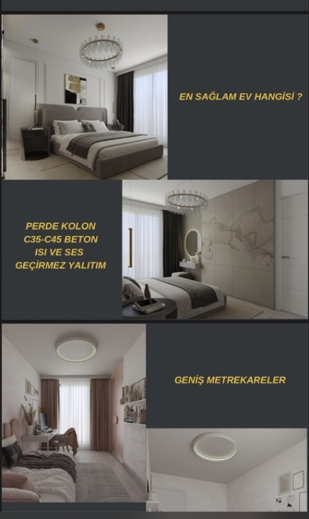 Eyüpsultan Metro Park 2'de Sıfır 2+1 ve 3+2 Daireler – Metroya 2 Dakika, Balkonlu, Krediye Uygun
