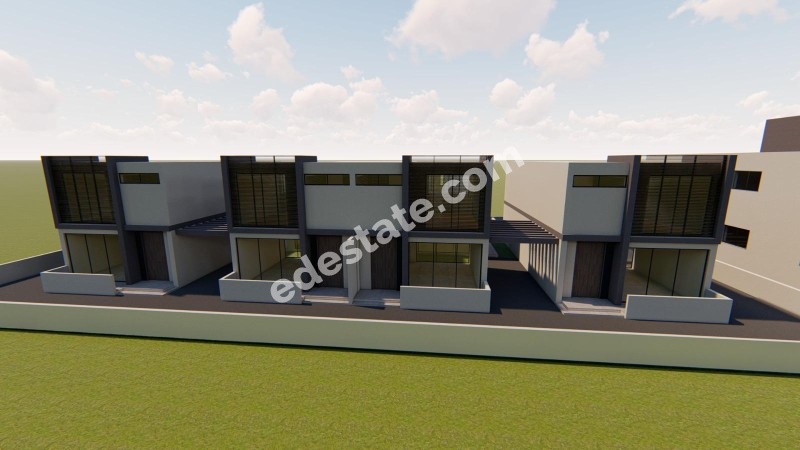 Lefkoşa Alayköy Bölgesinde Satılık 3+1 Sıfır İKİZ VİLLALAR