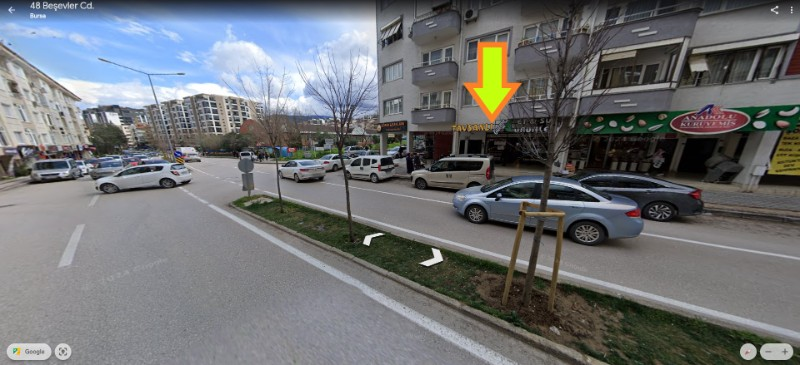 DijitalEmlak'tan Nilüferde Beşevler Caddesinde Merkezi Konumda Satılık 100 m2 Kıymetli Dükkan.