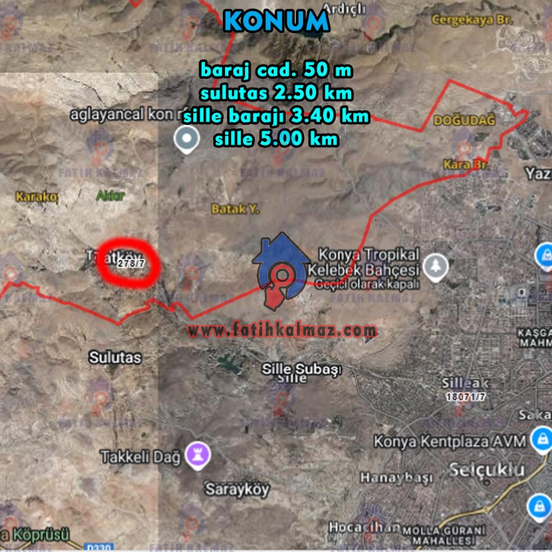 Konya / Selçuklu / Satılık Arsa Tatköy Mah. Müstakil 1.952 M2