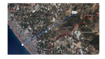 Antalya, Alanya, Mahmutlar Köyü'nde satılık arsa