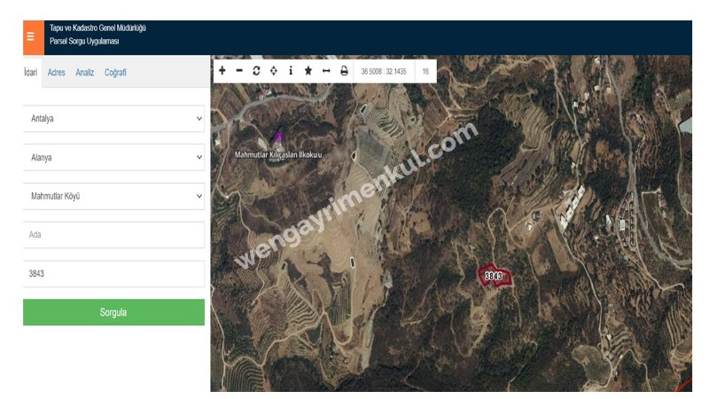 Antalya, Alanya, Mahmutlar Köyü'nde satılık arsa