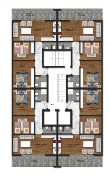 GÜVENAY - ÇORUM İNÖNÜ CADDESİ ÜZERİ SATILIK LÜKS 2+1
