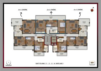 ANAMUR GÜZELYURT SATILIK 2+1 VE 3+1 DAİRELER