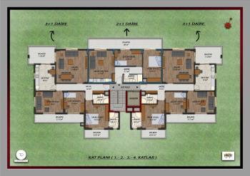 ANAMUR GÜZELYURT SATILIK 2+1 VE 3+1 DAİRELER