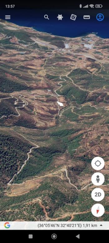 ANAMUR DEMİRÖRENDE SATILIK MÜSTAKİL TARLA