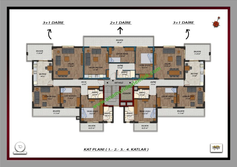 ANAMUR GÜZELYURT SATILIK 2+1 VE 3+1 DAİRELER