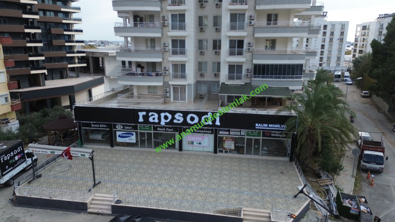 ANAMUR D 400 ÜZERİ SATILIK 900 M2 MAĞAZA