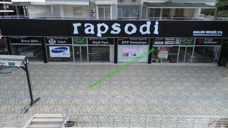 ANAMUR D 400 ÜZERİ SATILIK 900 M2 MAĞAZA