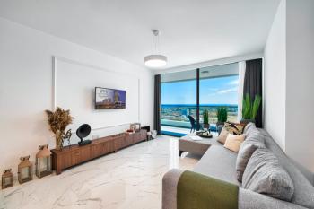 KKTC İskele'nin En İyi Projesi Grand Sapphire'de Deniz Manzarali Satılık 2+1 Daire