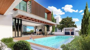 Kıbrıs Girne Ozanköy de Ful Deniz Manzaralı 3 Ay Sonra Teslim Ödeme Planlı Luks 4+1 Villalar